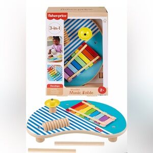 Fisher Price Wooden Music Table - NEW